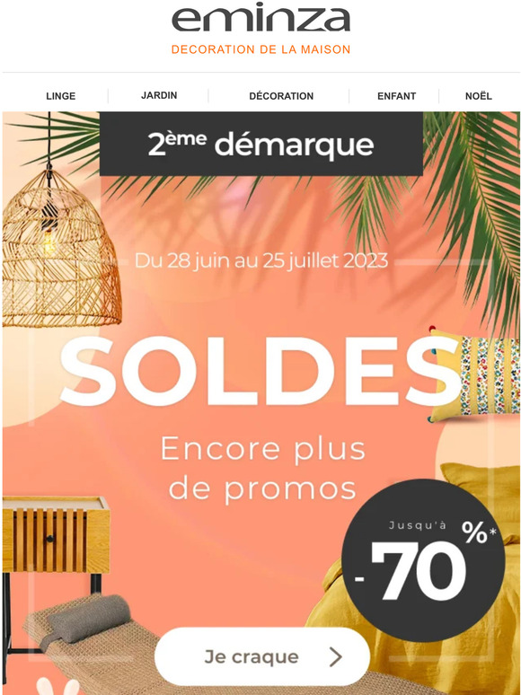 Soldes – 2ème démarque – Jusqu'à -70%