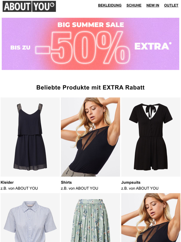 Big Summer Sale: Bis zu -50% EXTRA