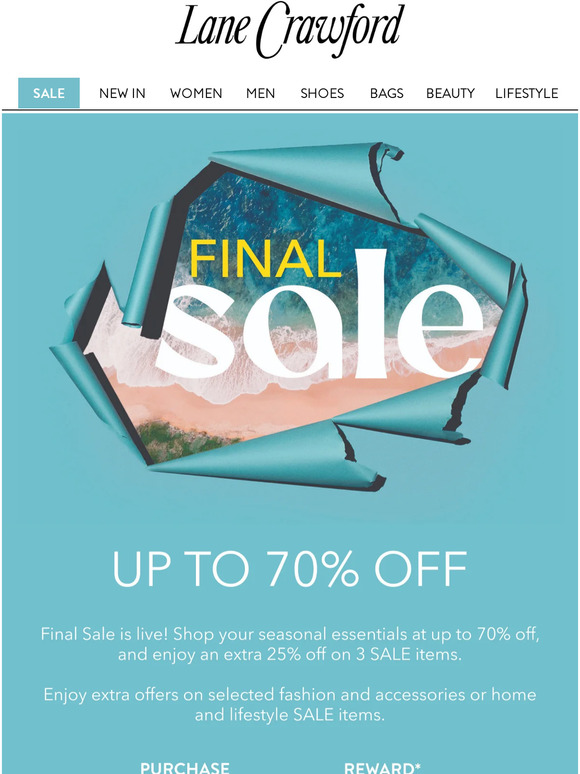 FINAL SALE: Up to 70% OFF