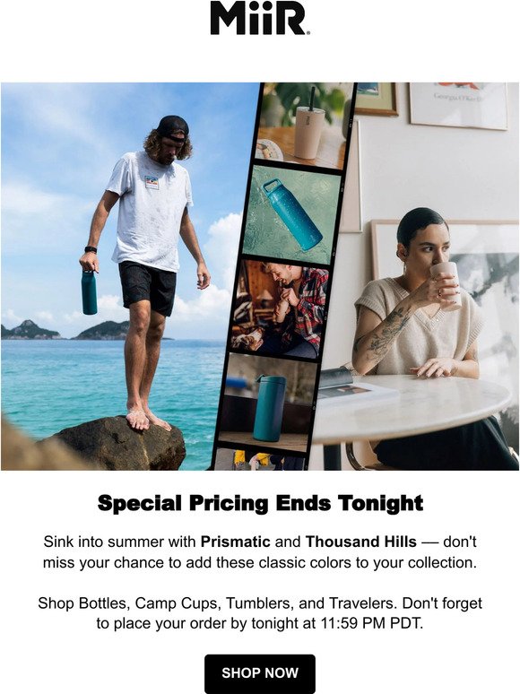 Special Pricing Ends Tonight