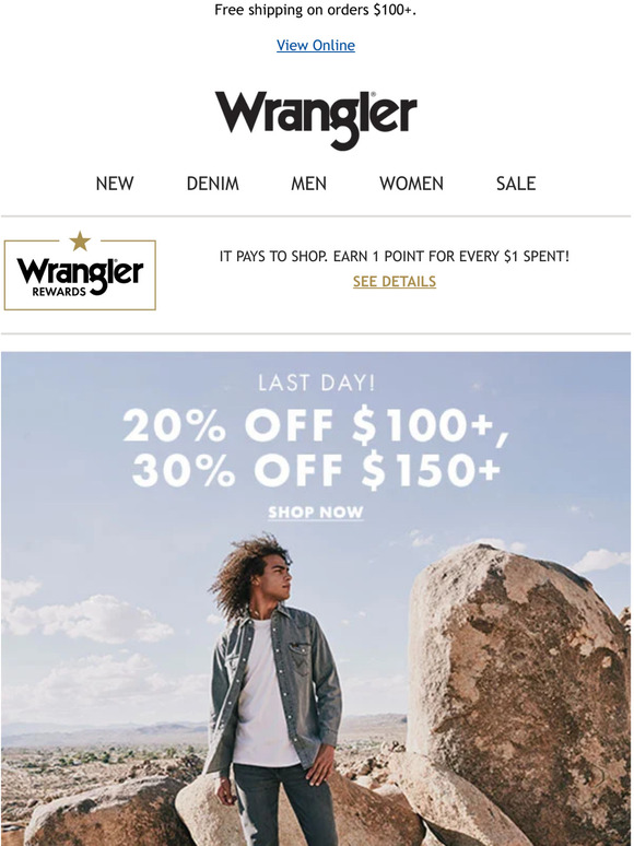 Last day to take up to 30% off your purchase