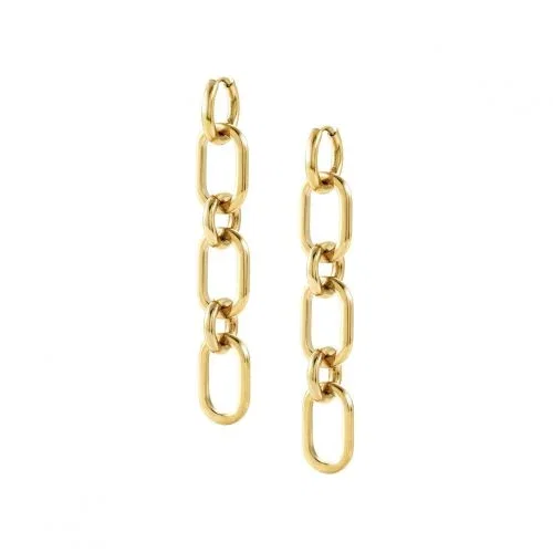 Image of Drusilla Yellow Gold & CZ Drop Earrings