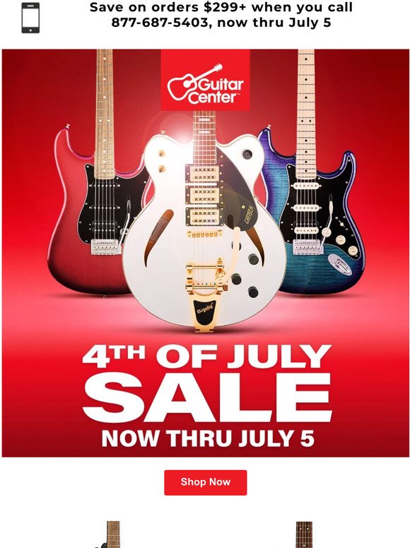 ENDS TODAY: 4th of July Sale