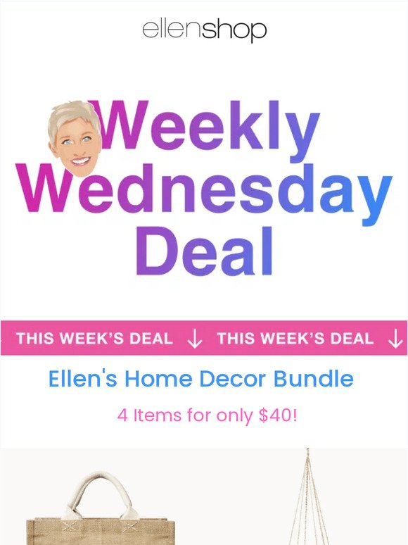 🛍 The Weekly Wednesday Deal -Ellen's Home Decor Bundle