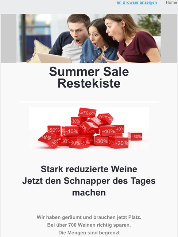 Summer Sale Restekiste - Schnapper sichern