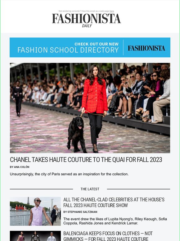 Chanel Takes Haute Couture to the Quai for Fall 2023 - Fashionista
