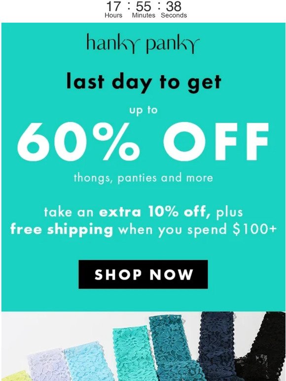 LAST CHANCE! Get Up To 60% Off Your Faves Now!
