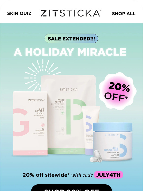 20% OFF SALE EXTENDED ❗❗