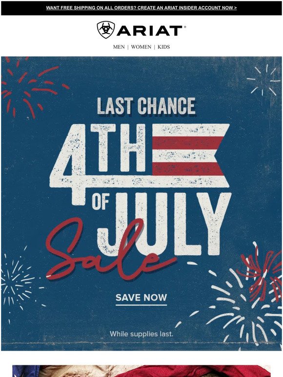 4th of July Sale Ends Soon­