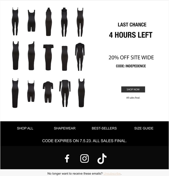 One last reminder 💫 4 hours left to get 20% OFF