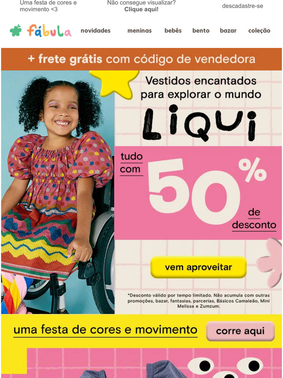 Vestidos que encantam com 50% 👗