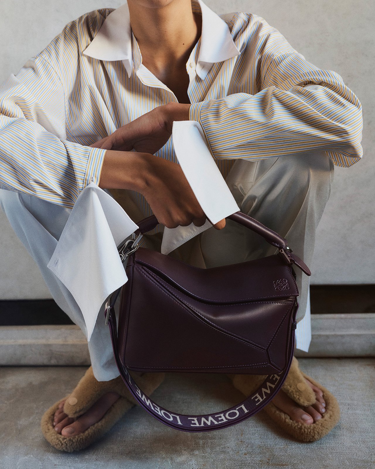 LOEWE on X: The new Balloon bag arrives in vintage khaki leather