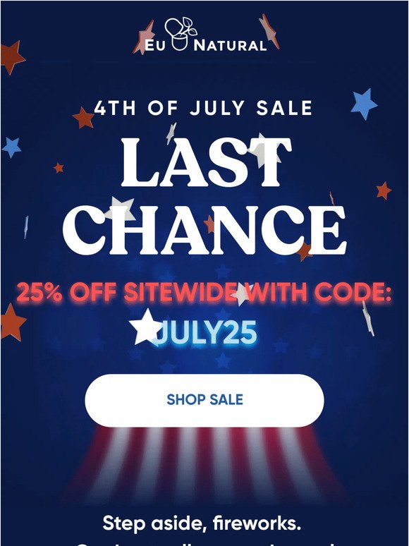 25% Off This 4th of July 🇺🇸
