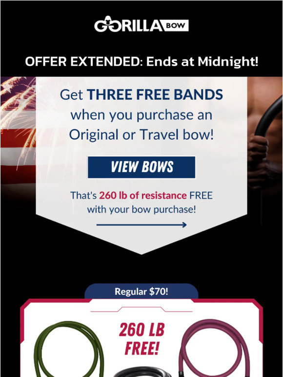 Offer Extended Through Midnight!