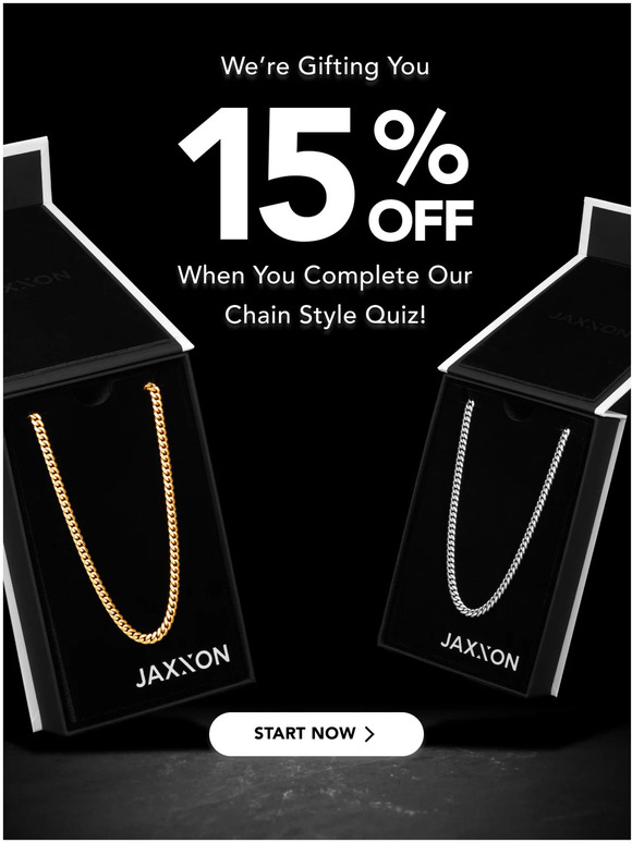 JAXXON Find The Perfect Chain + Get 15 OFF Milled
