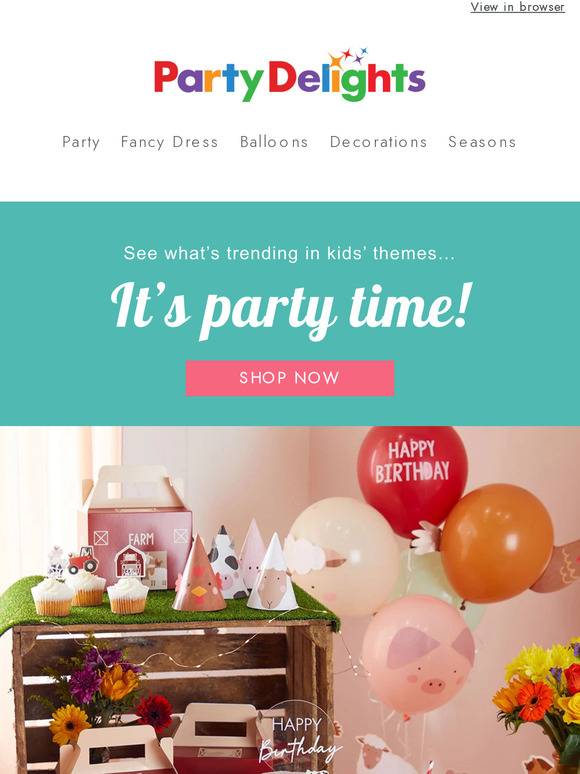 Party Delights: 15% off everything!