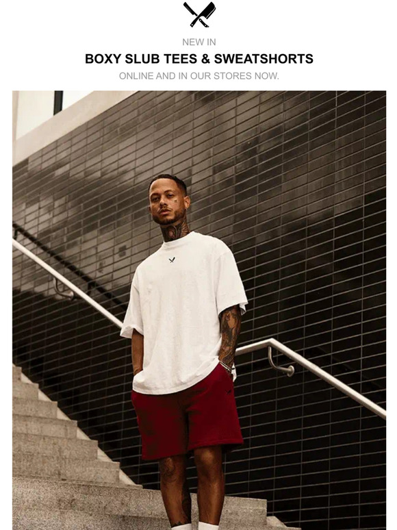 New Boxy Slub T-Shirts & Sweatshorts | Online Now.