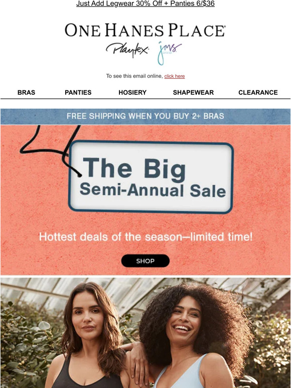 Hanes Summer MustHave Comfy Bras 12.98 & Up Milled