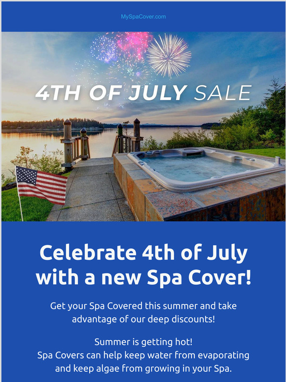 Extended 4th of July Spa Covers Sale! Celebrate Independence Day with $30 Off Purchases of $450 or more with code: FIREWORKS2023