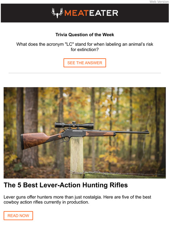 MeatEater 5 Best Lever Guns Milled