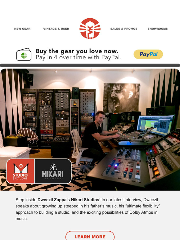 Vintage King Audio Inside Dweezil Zappa’s Hikari Studios Milled