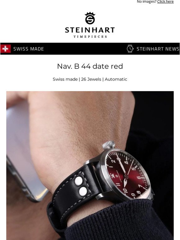 New arrival - Nav B. 44 date by Steinhart Watches - Shop now