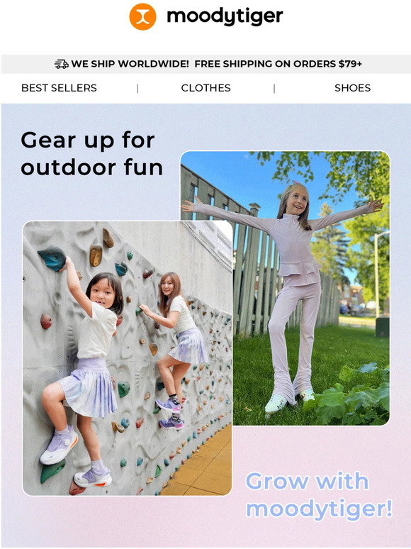 Kids' activewear brand moodytiger launched a worldwide free trial