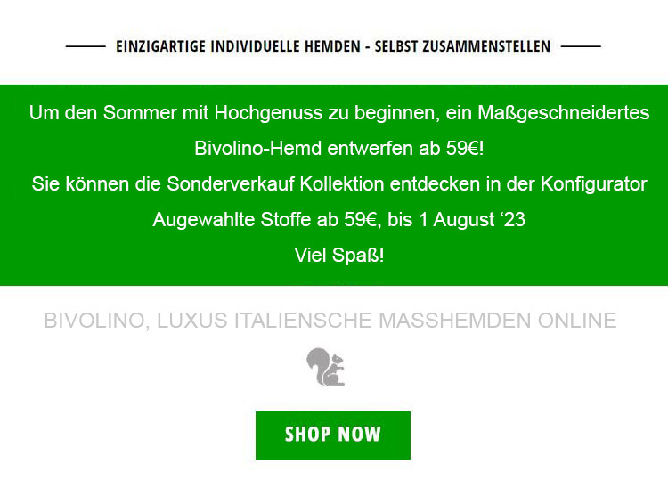 Masshemden Herren