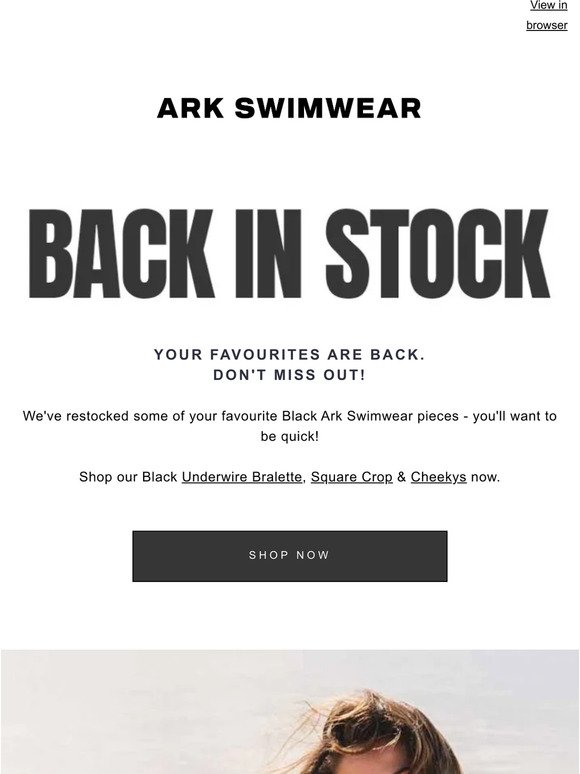 Ark Swimwear Email Newsletters: Shop Sales, Discounts, and Coupon Codes