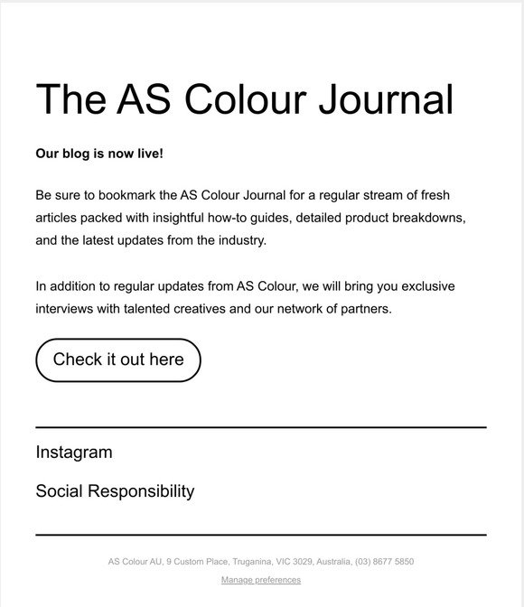 Introducing the AS Colour Journal 📓
