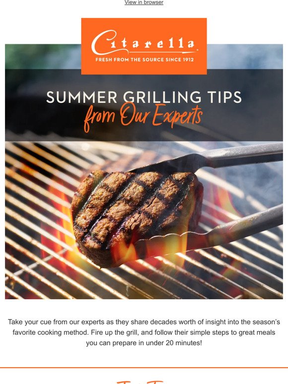 Summer Grilling Tips from Our Experts!