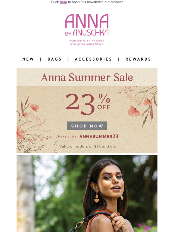 23% off the Anna Collection ☀️