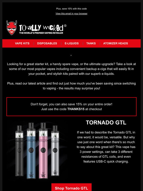 Totally Wicked: , check out our most popular vapes!  | Milled