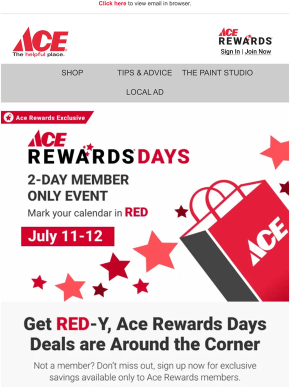 Ace Hardware Pay in 4 with PayPal Available at Ace! Milled