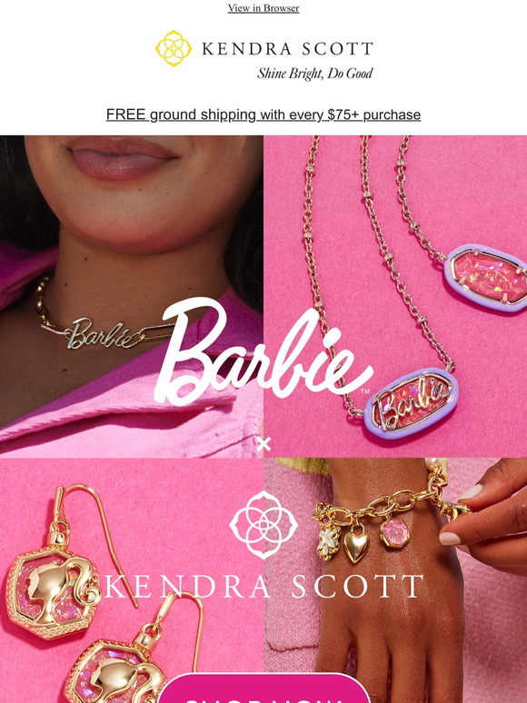Kendra Scott Barbie™ x Kendra Scott is HERE Milled