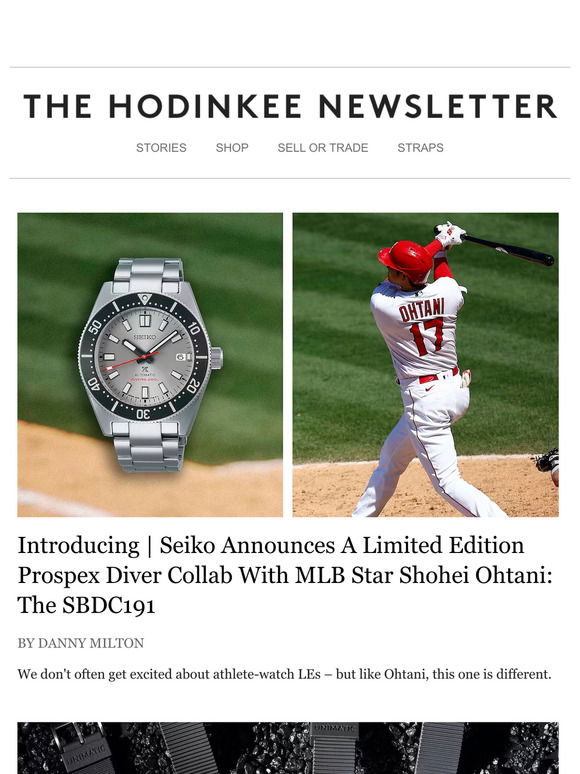 Seiko SBDC191: Shohei Ohtani Limited Edition