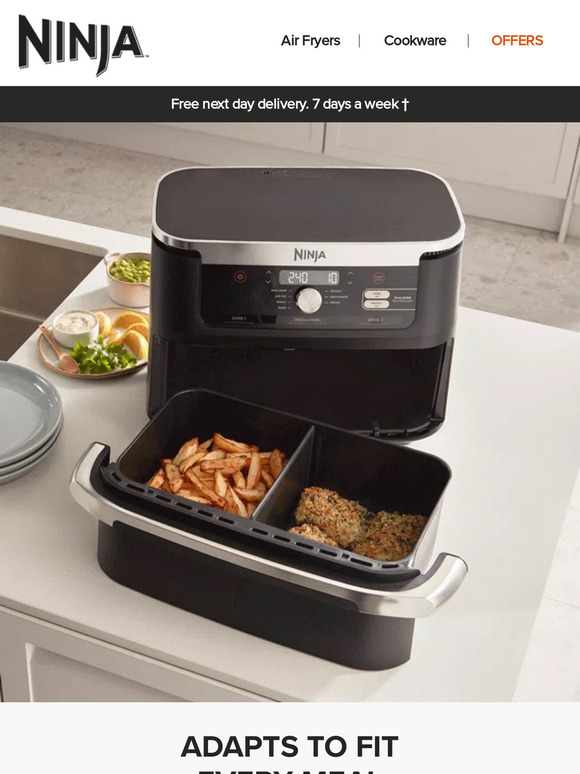 Ninja Kitchen New Ninja alert! Meet the FlexDrawer Air Fryer Milled