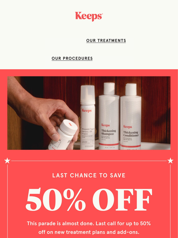Last call for sale savings