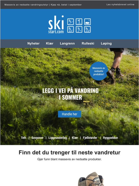 Gjør funn på vandringsutstyr