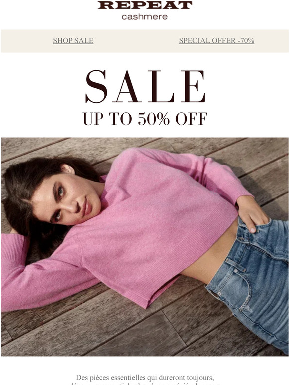 Our SALE with up to 50% off starts today | Special offer now 70% off