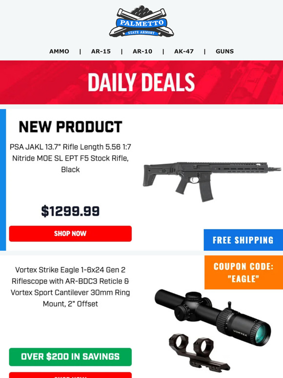 Palmetto State Armory: Big Savings On Vortex Strike Eagle 1-6 ...