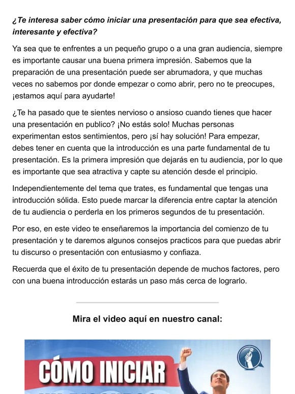 Cómo Iniciar un Discurso o Presentación en Público | Ejemplos Efectivos para Preparar un Buen Mensaje