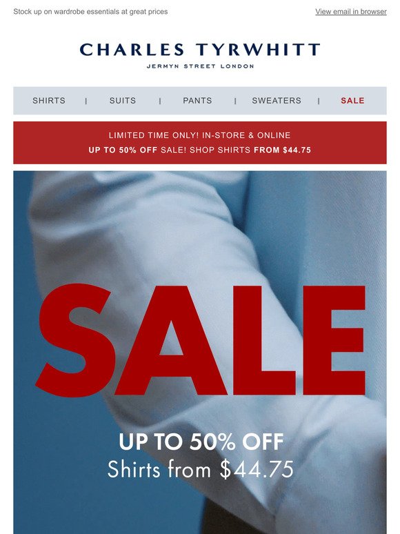 SALE Now On! Up To 50% Off