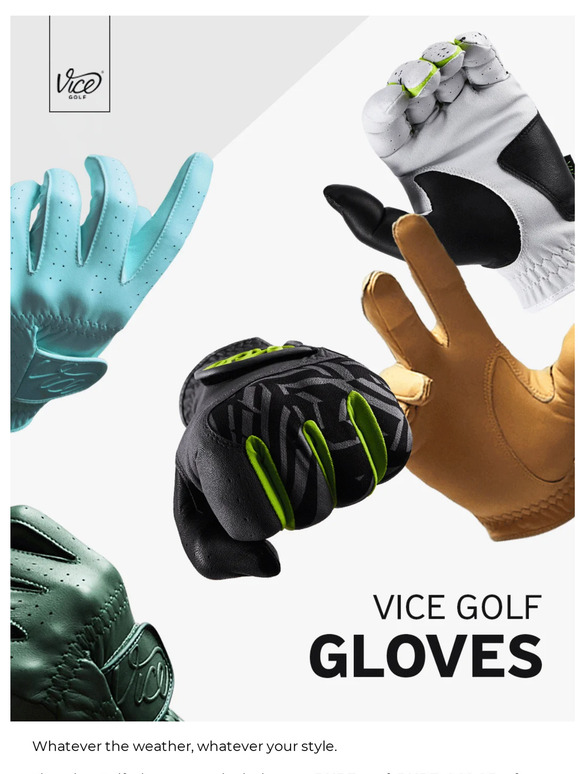 Vice Golf VICE GOLF GLOVES Get A Grip! Milled