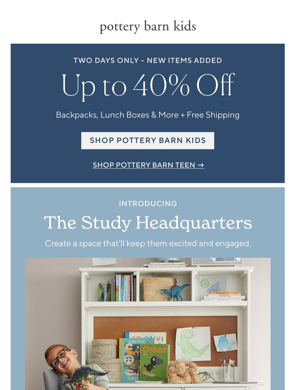 Pottery Barn Kids Introducing The Study Headquarters 📚 Milled