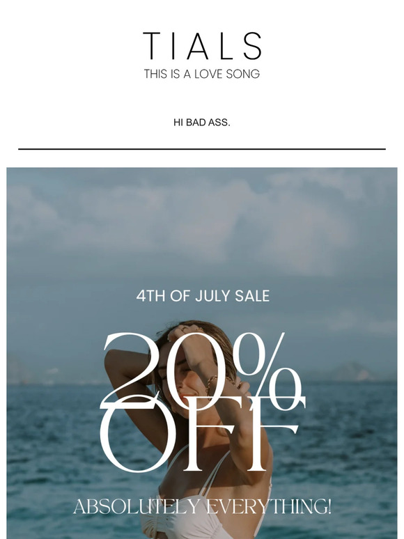 20% off literally everything 🖤 (24 hrs left)