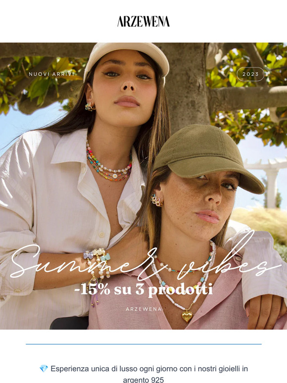 Nuovi Arrivi Summer 15% di sconto