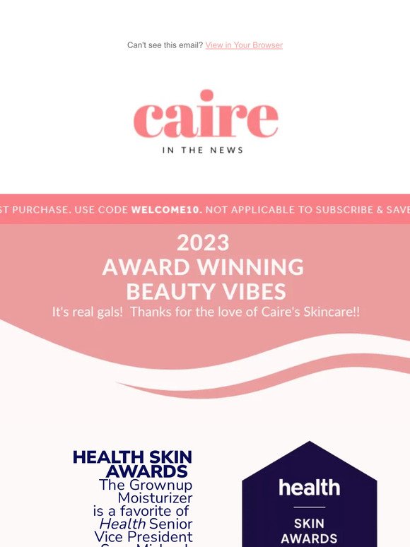 Caire's Award-Winners Are In. Women over 40 Beauty Vibes! 💖
