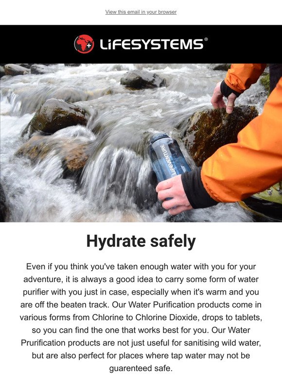 Hydrate safely