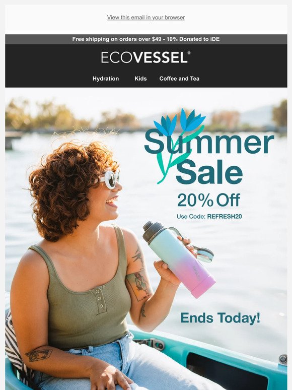 Last Chance – Save 20% on EcoVessel!